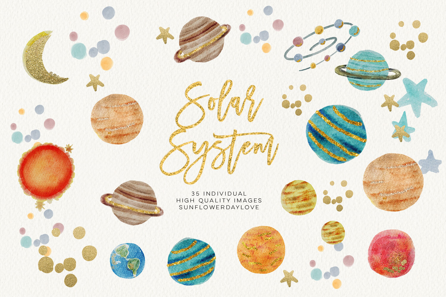 solar system clip art borders