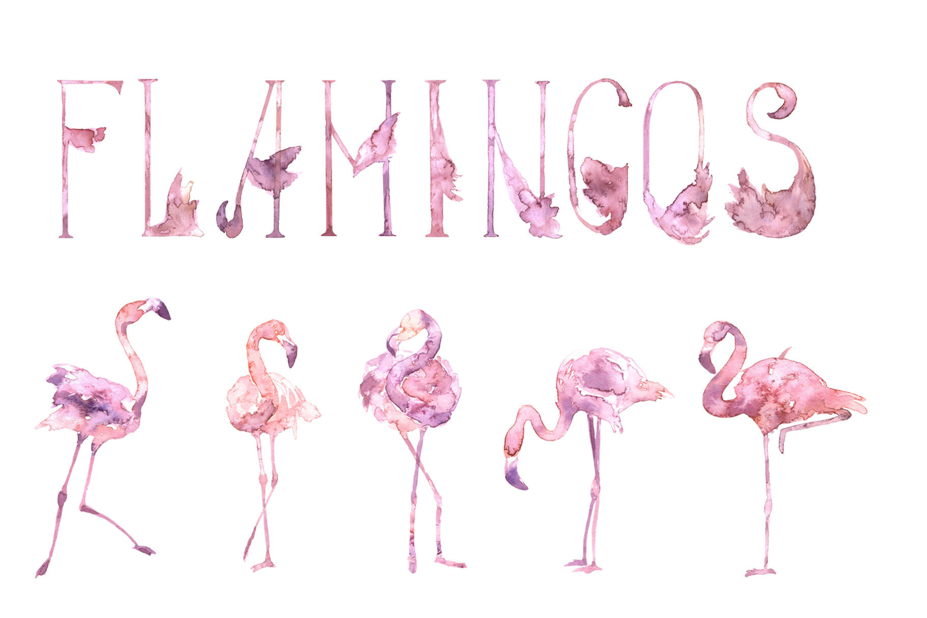 Девочка Фламинго для срисовки