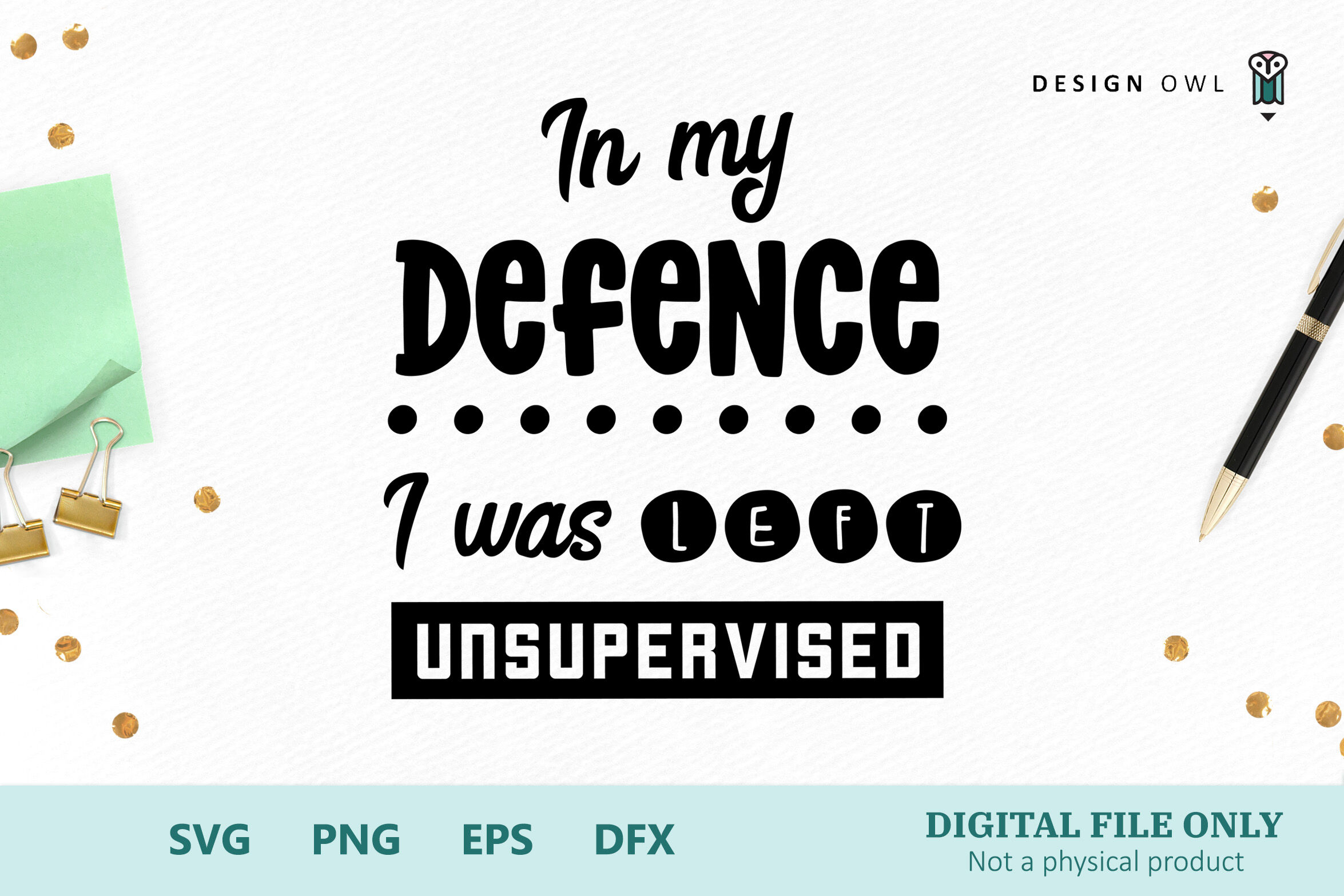 In My Defence British Spelling Svg Cut File By Design Owl Thehungryjpeg Com