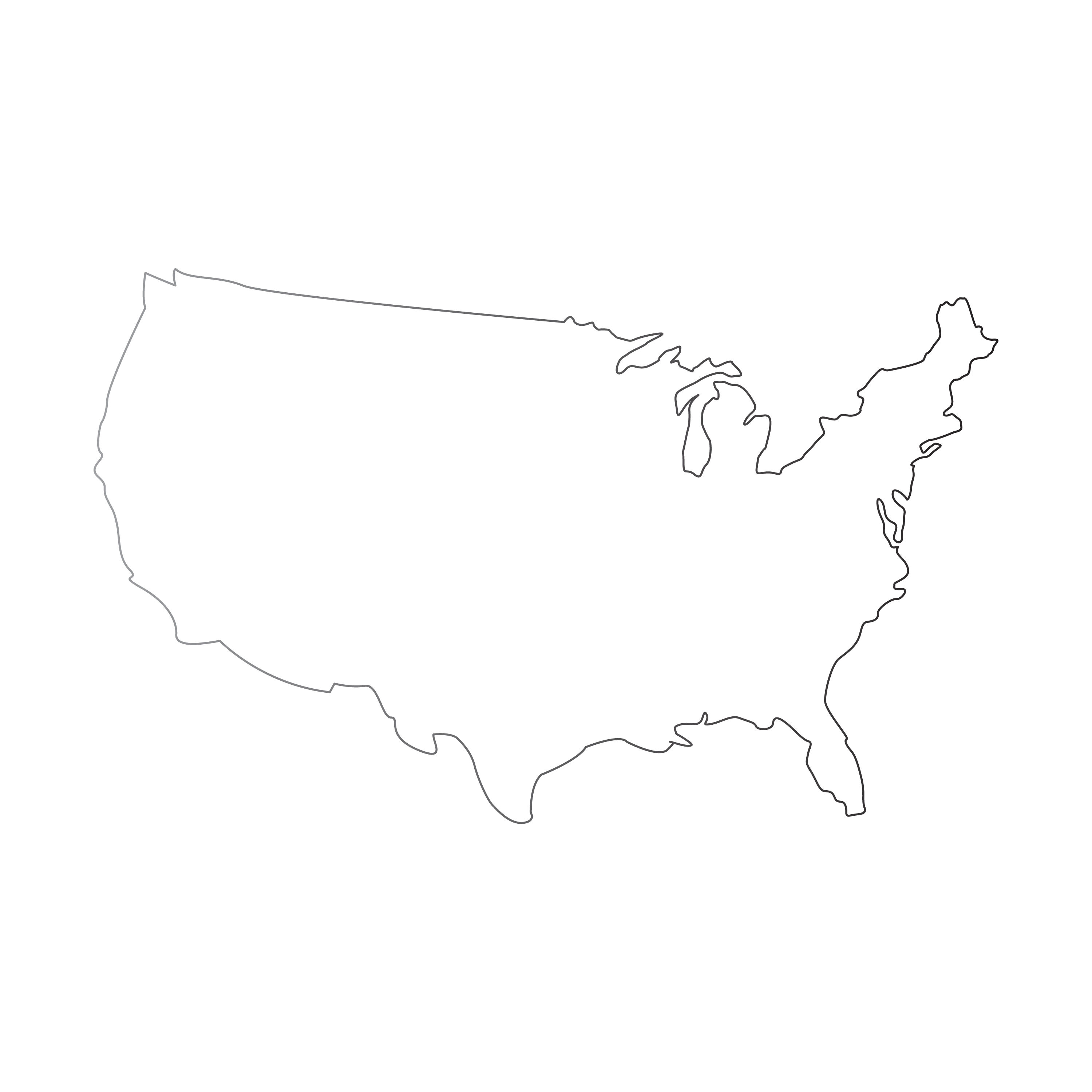 Map of the united states By Marco Livolsi | TheHungryJPEG