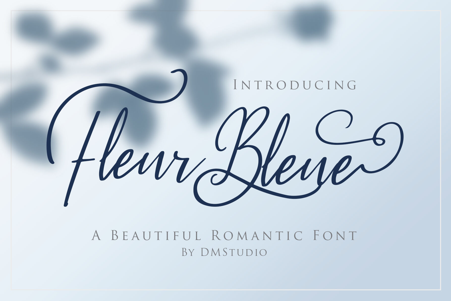 Fleur Bleue Romanttic Script Font By Dmletter31 Thehungryjpeg Com