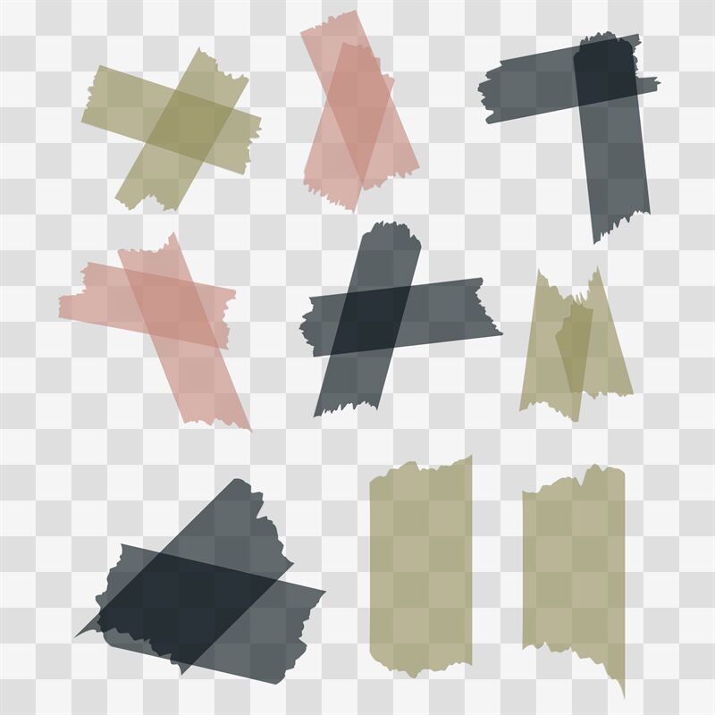 masking tape piece vector