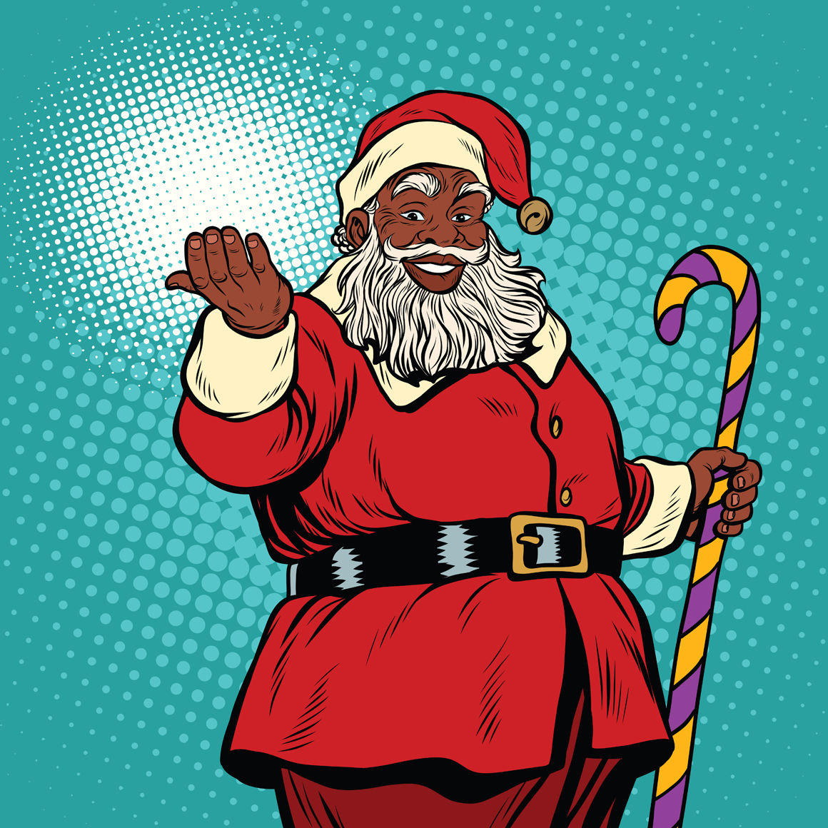 funny black santa pictures