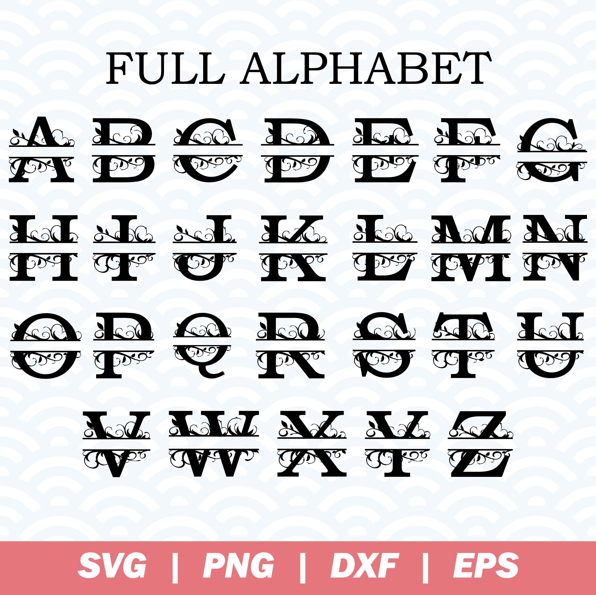 Male Monogram Fonts Svg Layered Svg Cut File