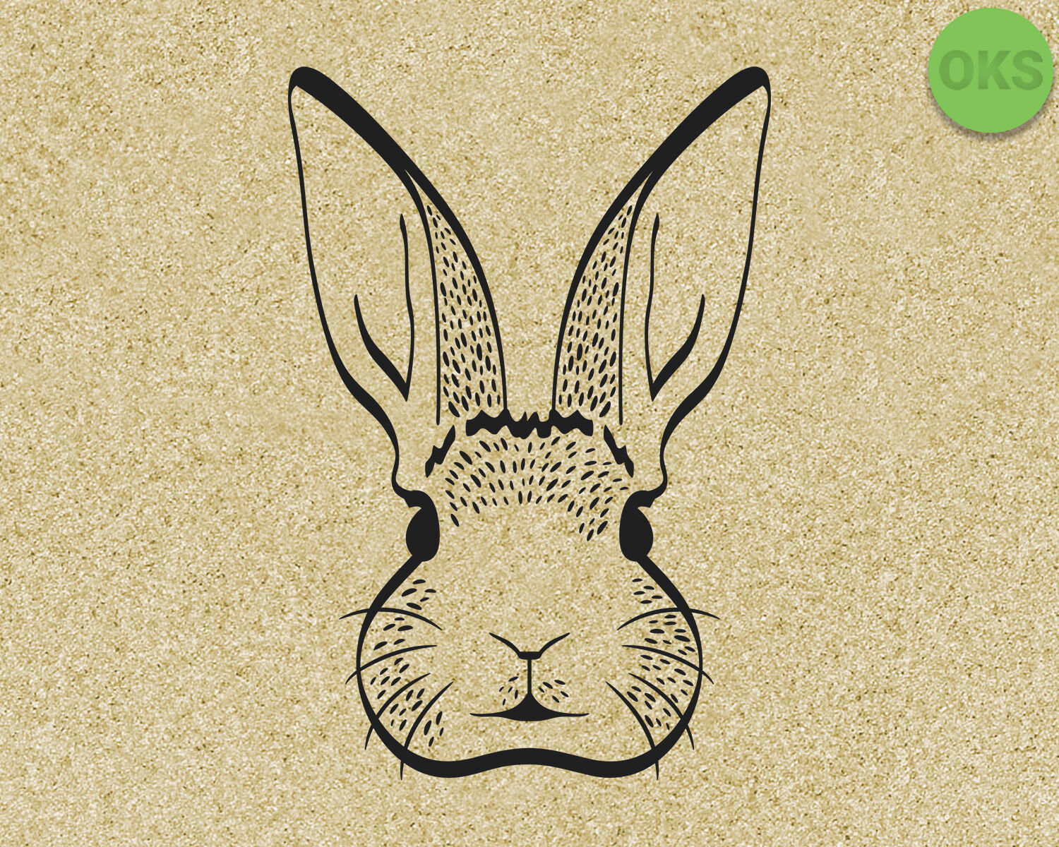 Download bunny rabbit head face svg, dxf, vector, eps, clipart, cricut, downloa By CrafterOks ...