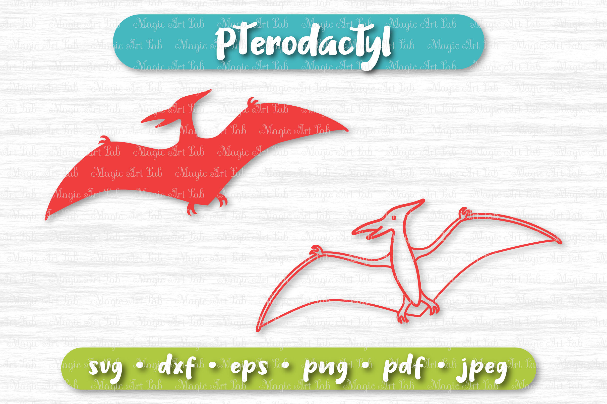 Dinosaur Svg Pterodactyl Svg Cute Dinosaur Svg Dinosaur Party Svg By Magicartlab Thehungryjpeg Com