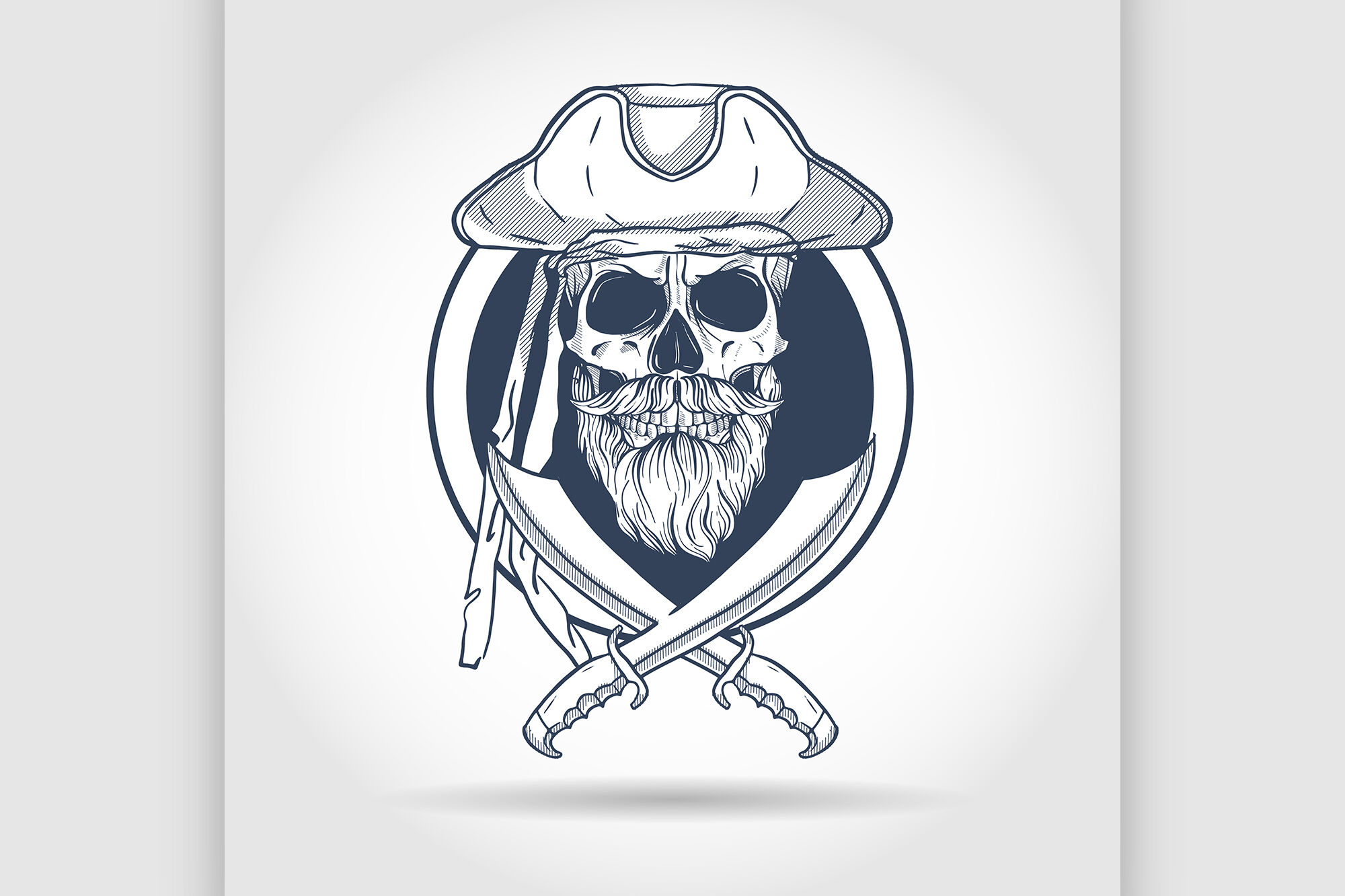 Sketch Pirate Skull By Netkoff Thehungryjpeg Com