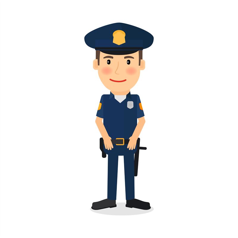 Policeman cartoon character By SmartStartStocker | TheHungryJPEG