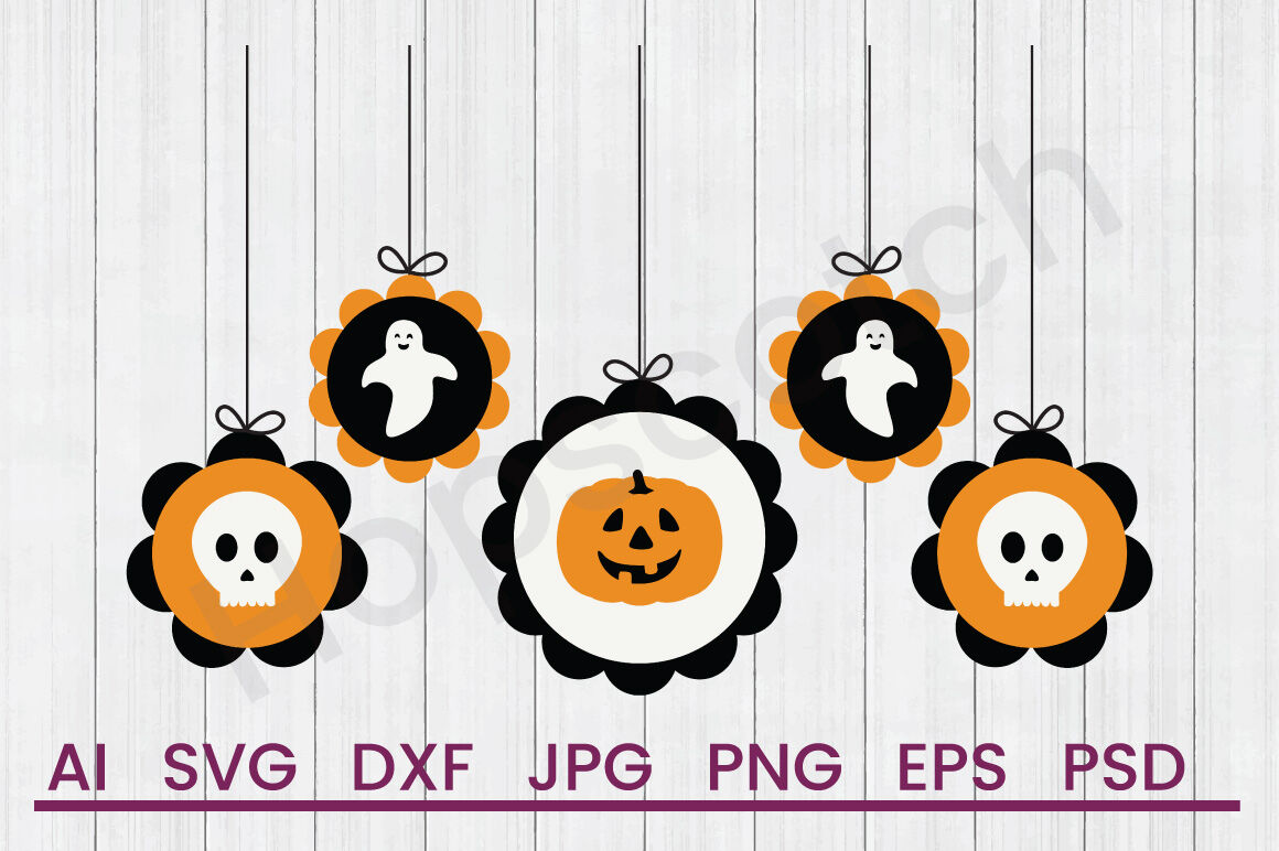 Halloween Mobile Svg File Dxf File By Hopscotch Designs Thehungryjpeg Com