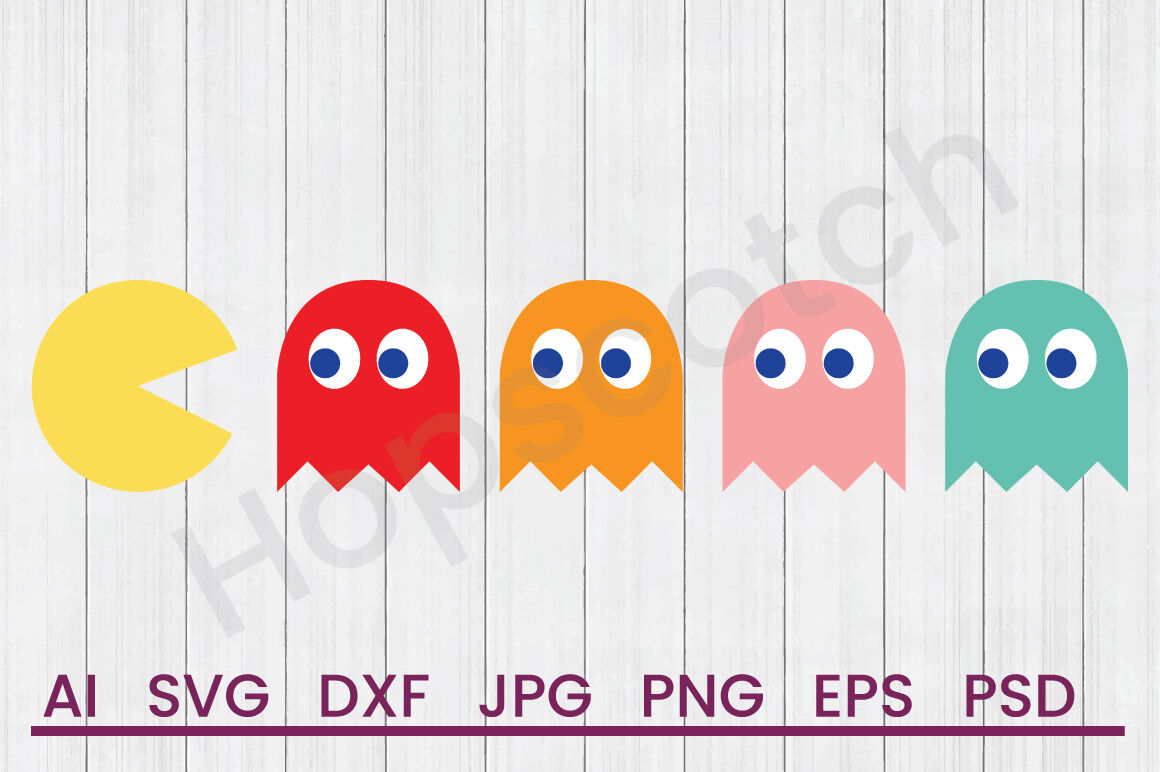 Download Pac Man - SVG File, DXF File By Hopscotch Designs ...