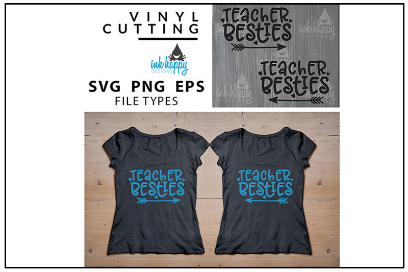 Download TEACHER BESTIES svg By Ink Happy Designs | TheHungryJPEG.com