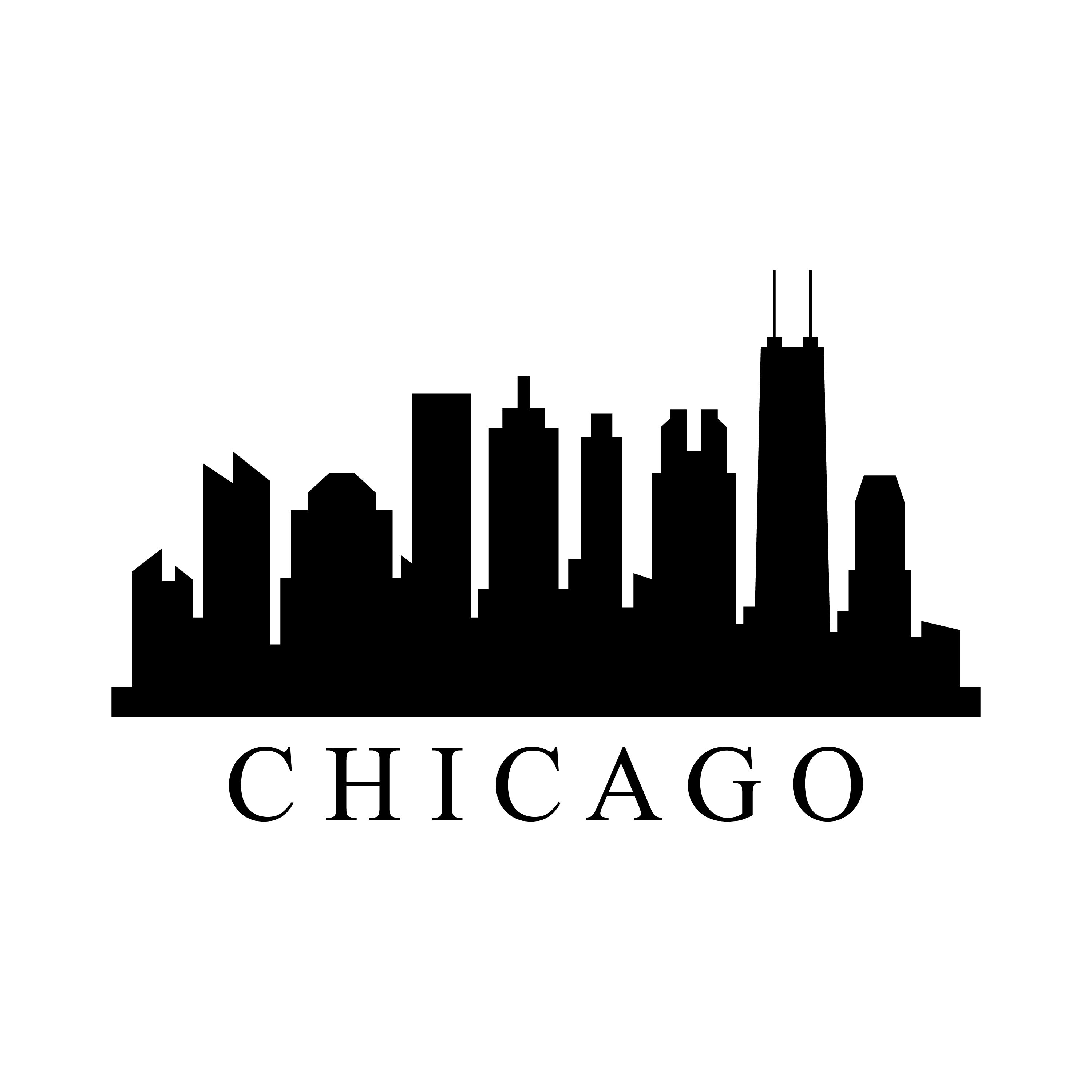 Skyline chicago By Marco Livolsi | TheHungryJPEG