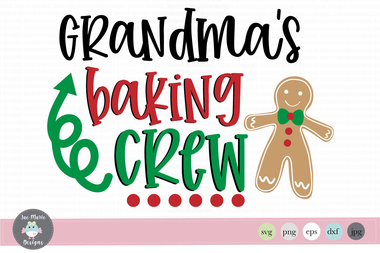 Download Christmas Svg Grandmas Baking Crew Svg Christmas Clipart By Jae Marie Digital Designs Thehungryjpeg Com 3D SVG Files Ideas | SVG, Paper Crafts, SVG File