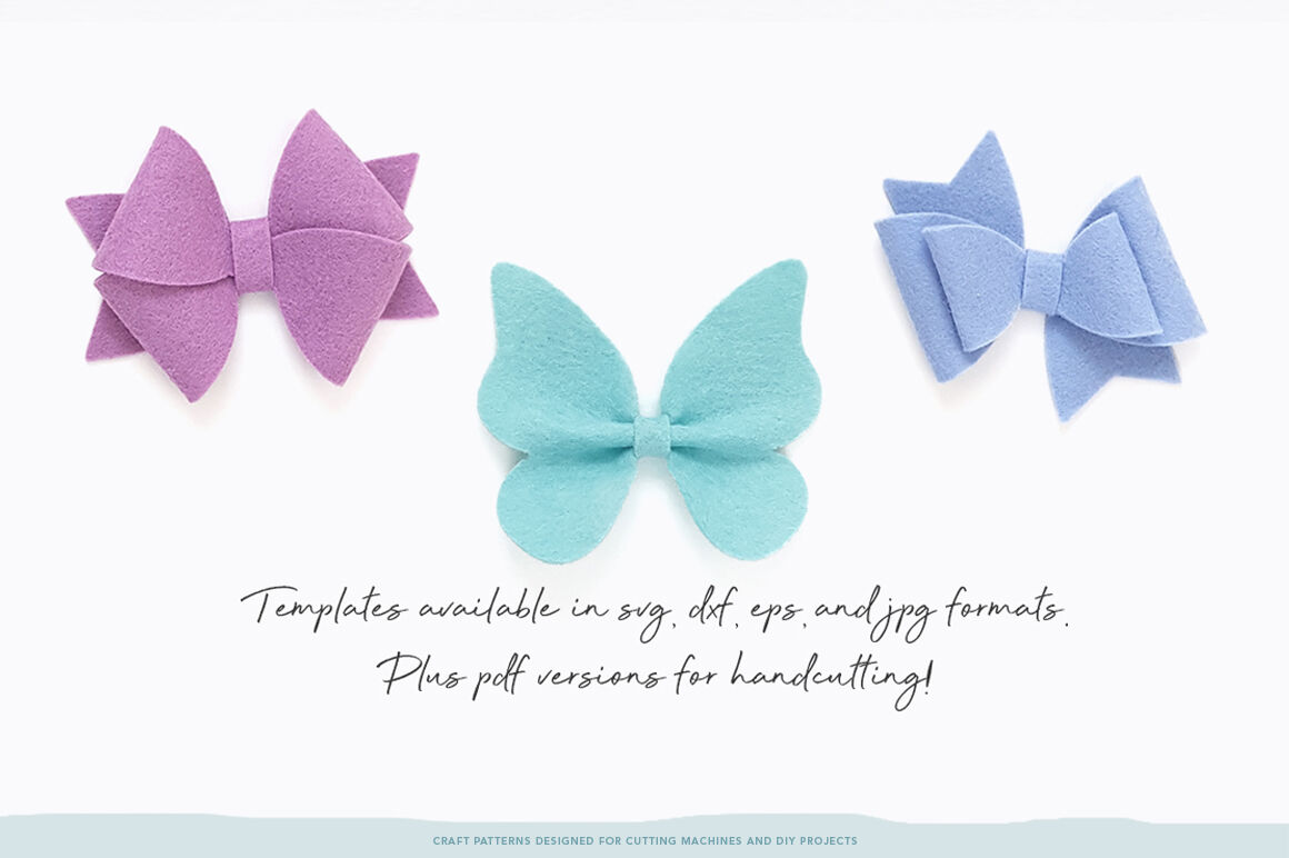Download Essential Bow Template Bundle - SVG, DXF, EPS, JPEG, PDF By Folktale Co | TheHungryJPEG.com