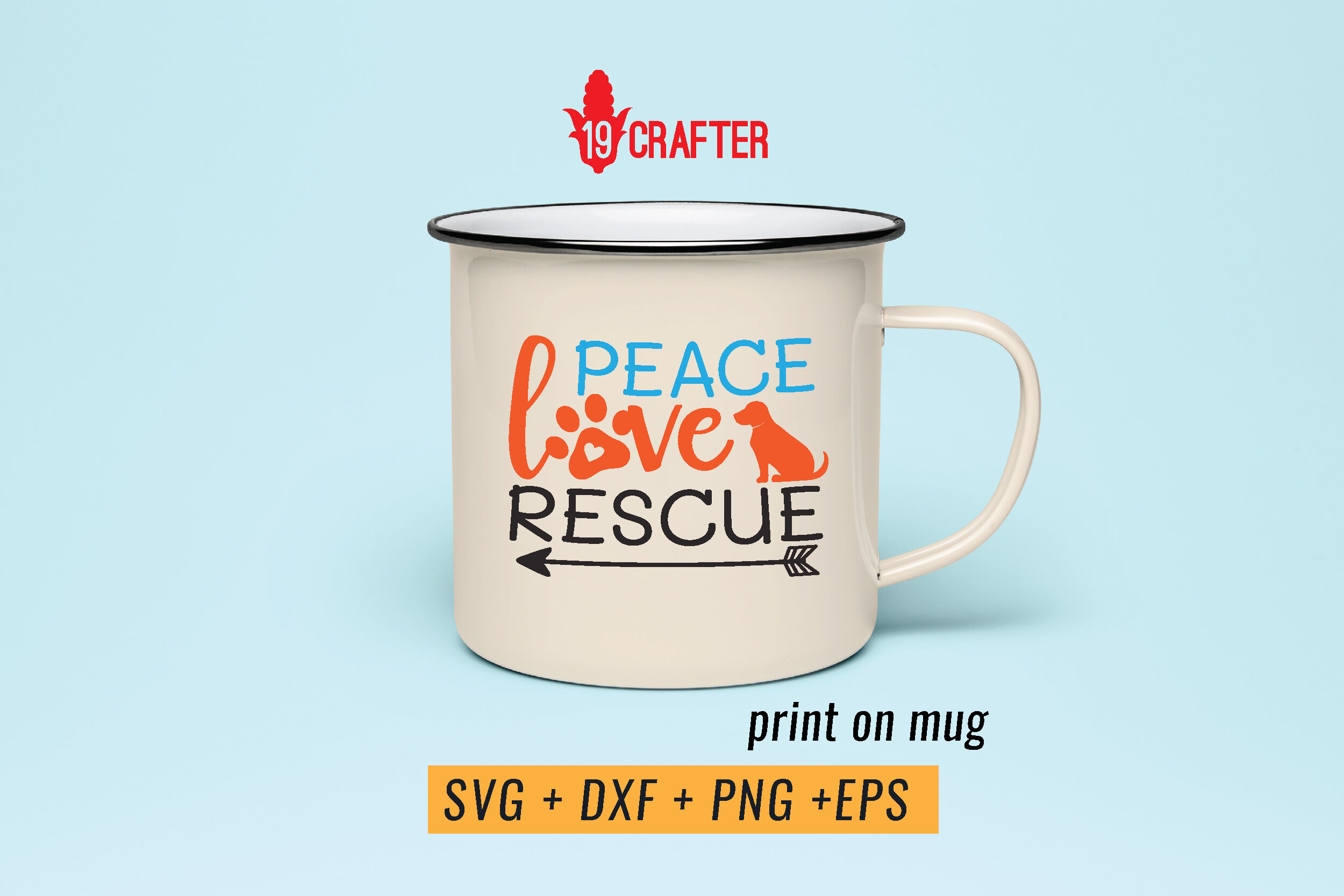 Peace Love Rescue Animal Svg Cut File By Greatype19 Thehungryjpeg Com