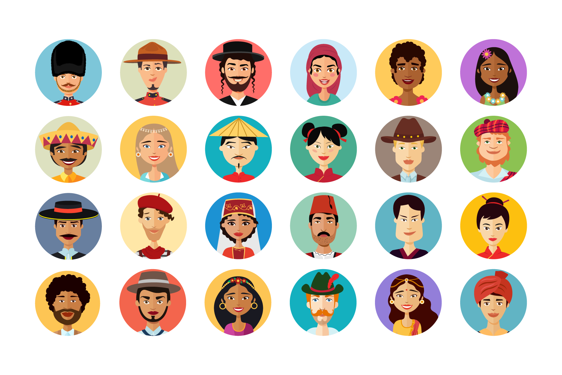 Avatar Icons People collection By NikoDzhi Art