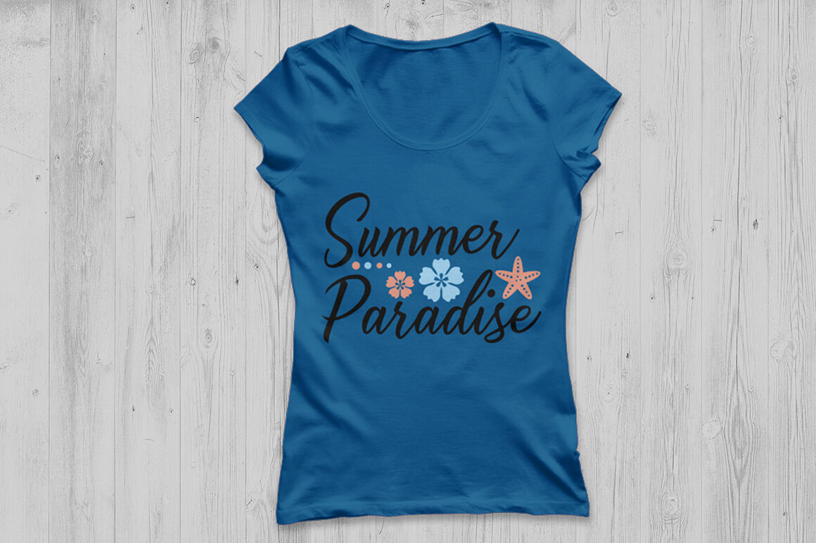 Summer Paradise Svg Summer Svg Beach Svg Summer Beach Svg By Cosmosfineart Thehungryjpeg Com