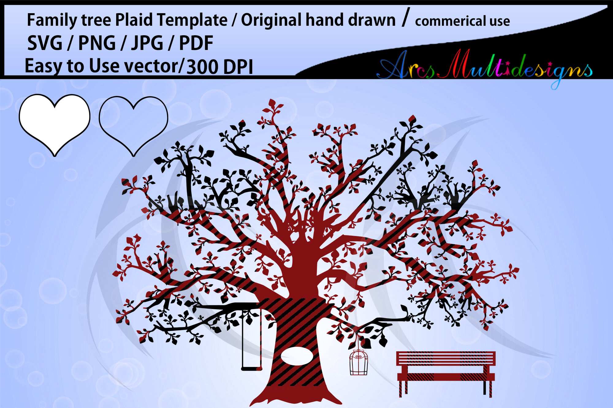 Download family tree clipart Plaid SVG template, Png, Pdf, Jpg ...