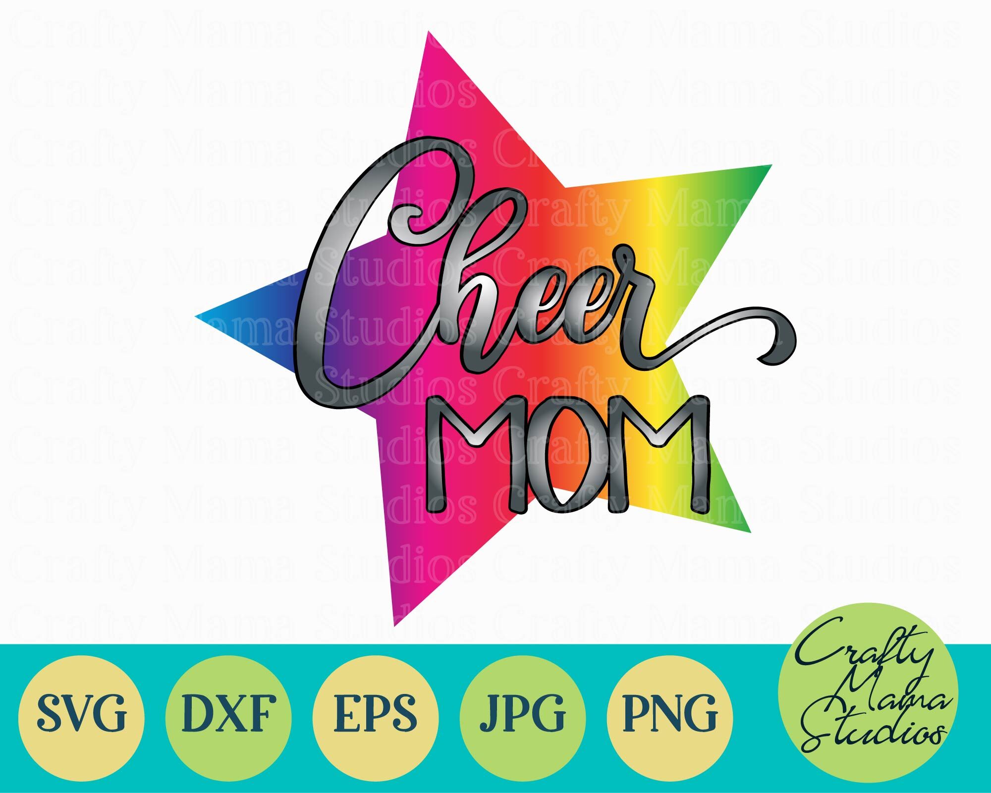 Download Cheer Mom, Cheerleader SVG, Sublimation File By Crafty Mama Studios | TheHungryJPEG.com