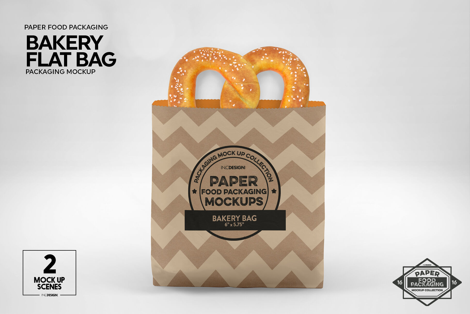 Download Flat Bakery Bags Packaging Mockup By INC Design Studio | TheHungryJPEG.com