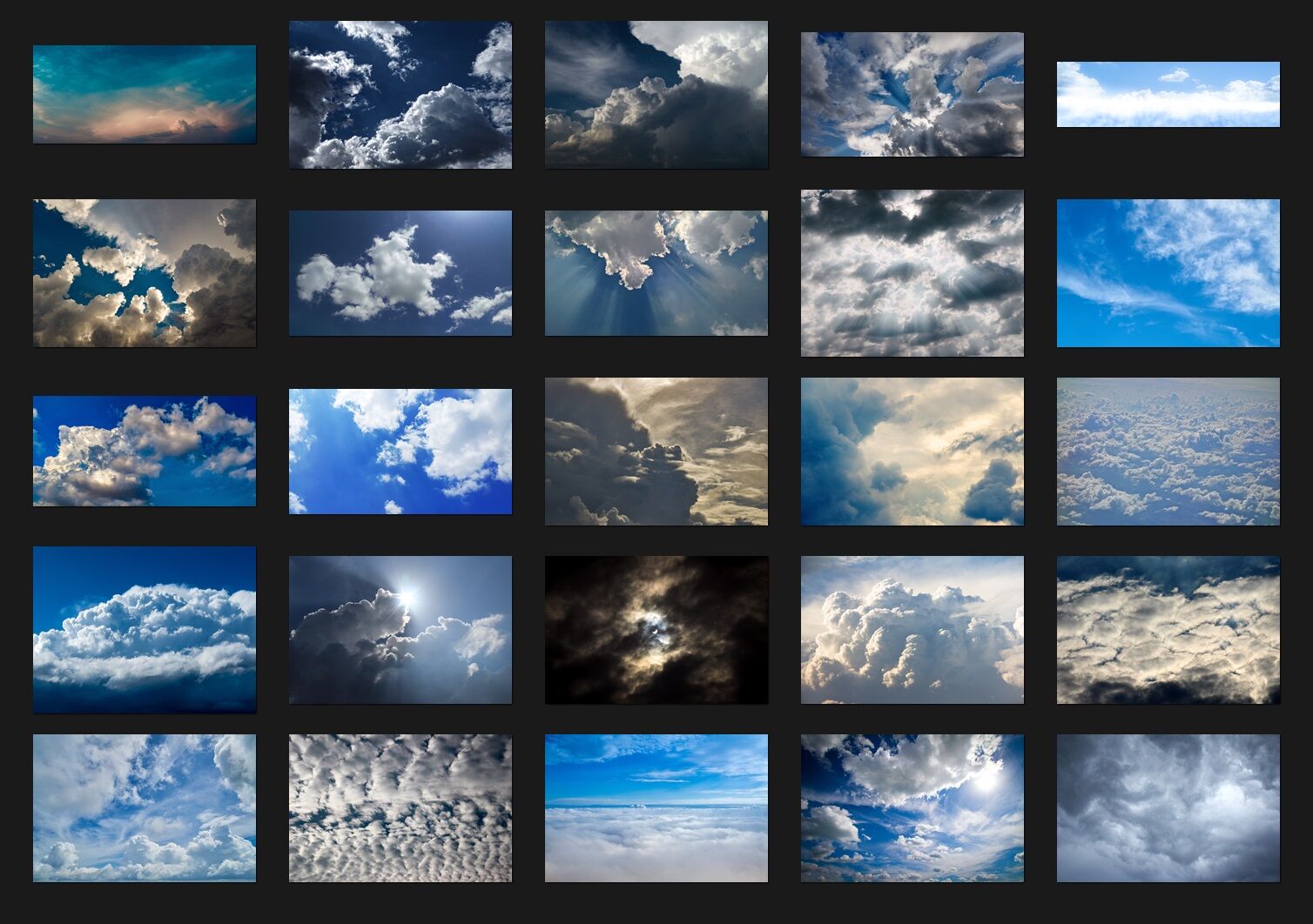 200 HIGH QUALITY SKY Clouds, Digital Photoshop Overlays By Digital ...