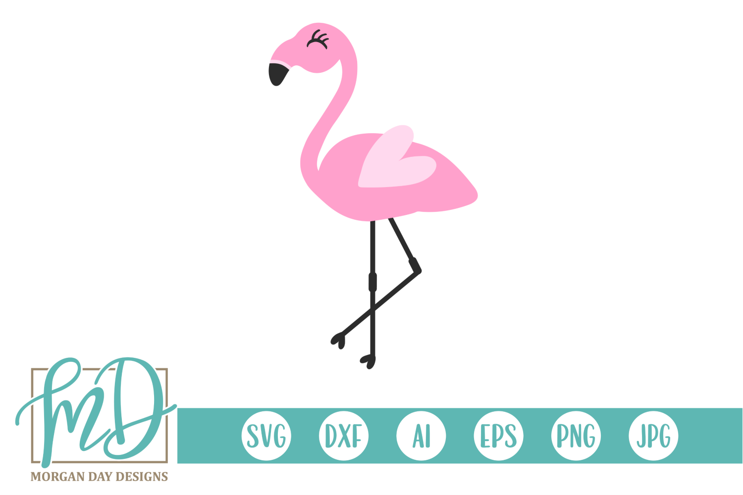 Flamingo Svg By Morgan Day Designs Thehungryjpeg Com