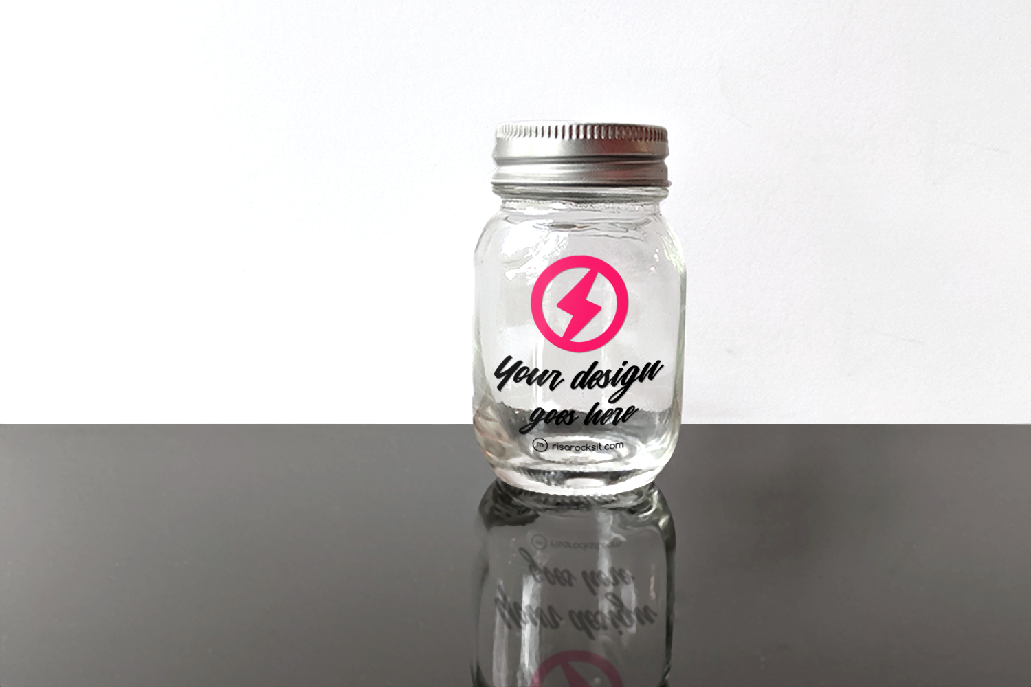 Glass Bottle Mockup Psd