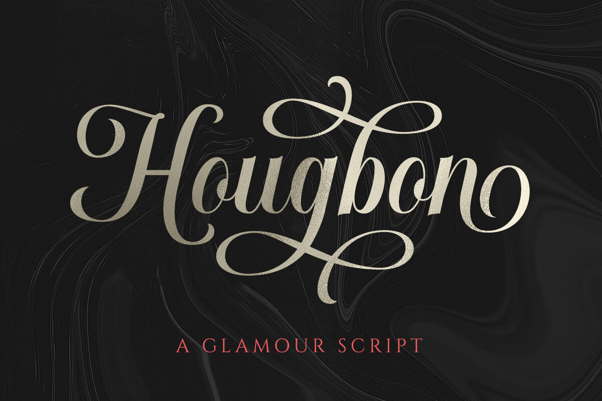 Hougbon A Glamour Script By Letterhend Thehungryjpeg Com