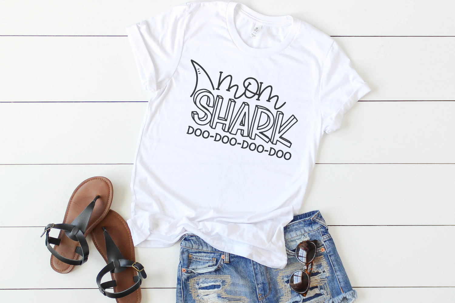 Mom Shark SVG By Morgan Day Designs | TheHungryJPEG