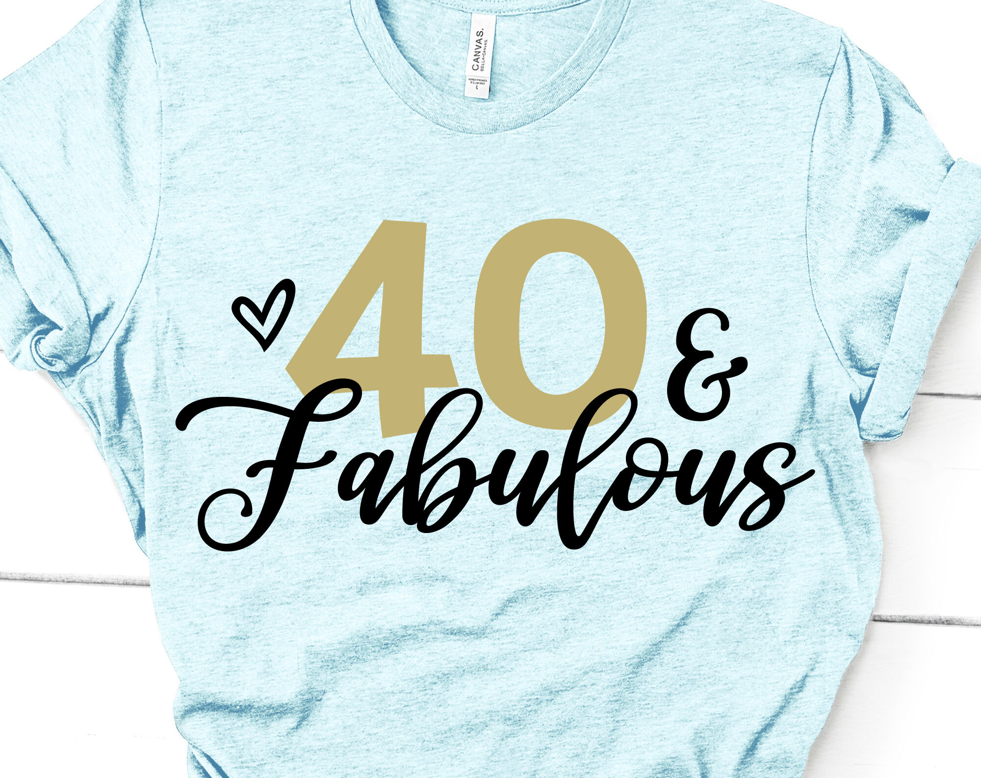 Download Graphic Tees 40 And Fabulous Svg Forty Birthday Shirt Svg 40th Birthday Gift 40th Birthday Party Tee Svg Cut Files For Cricut And Silhouette T Shirts