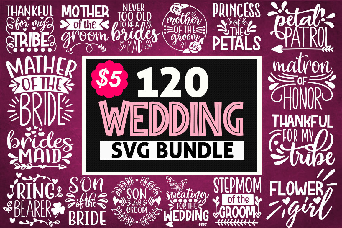 Download Wedding Svg Mega Bundle By teewinkle | TheHungryJPEG.com