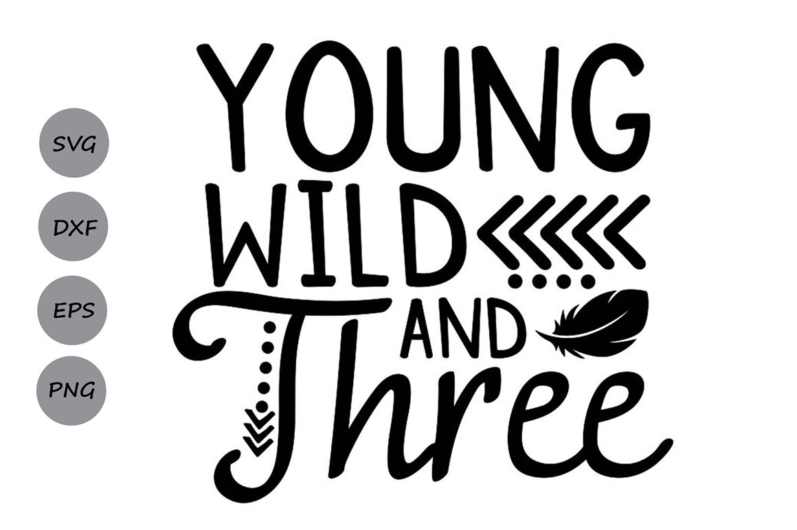 Third Birthday svg Birthday svg Svg Wild and Three SVG Dxf Png 3rd