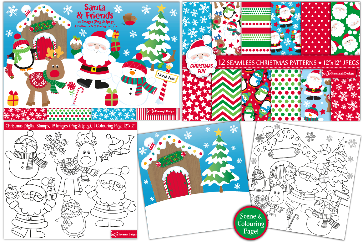 Download Christmas Bundle, Christmas clipart, Chrsitmas digital ...