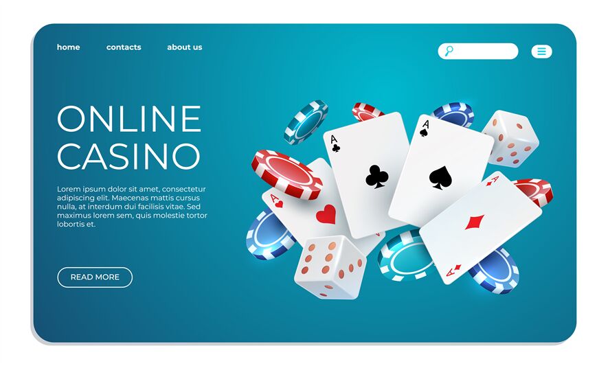 Pôquer - Jogos de Cassino Online, Modelo de Site Responsivo de