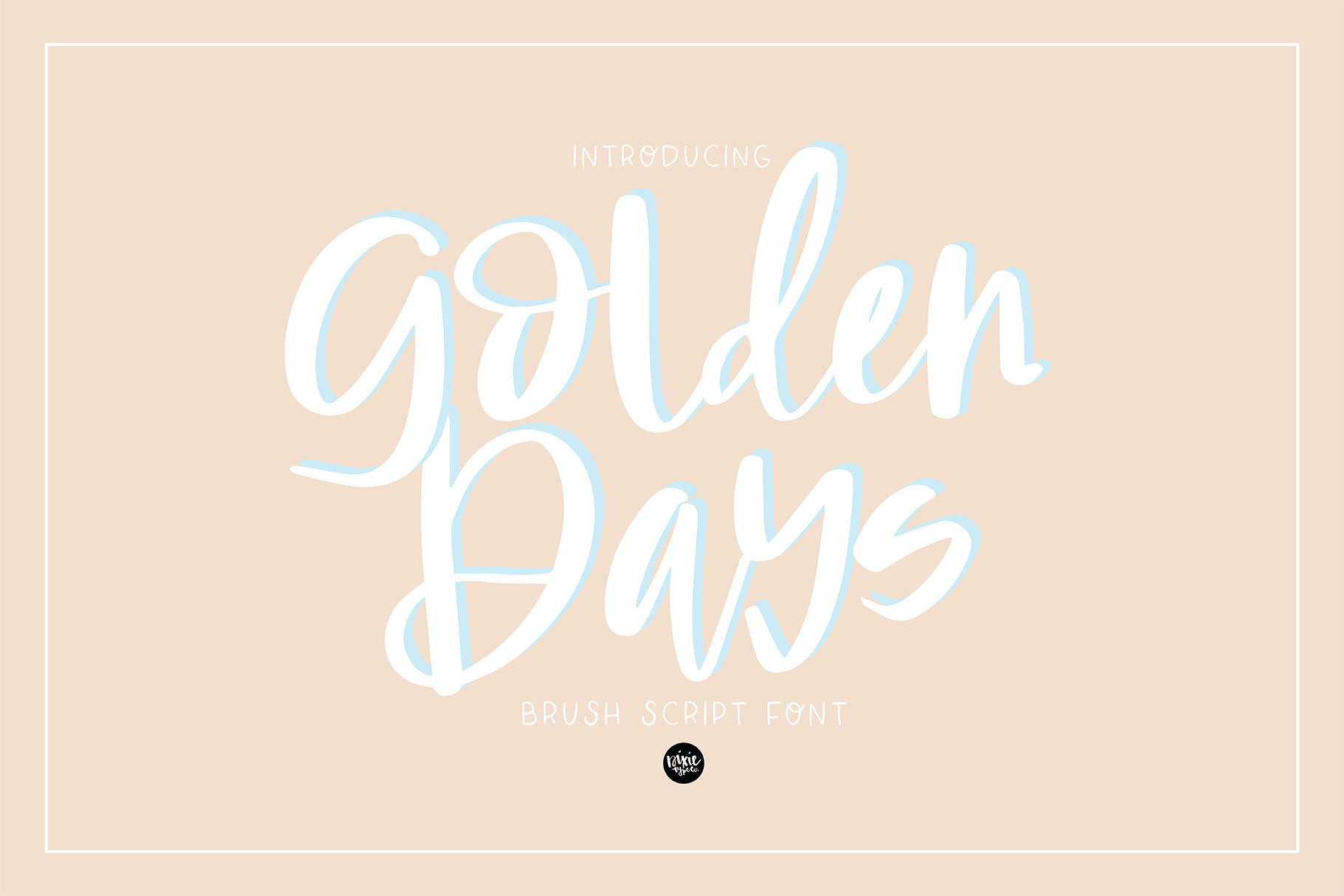 Golden Days Brush Script Otf Font By Dixie Type Co Thehungryjpeg Com