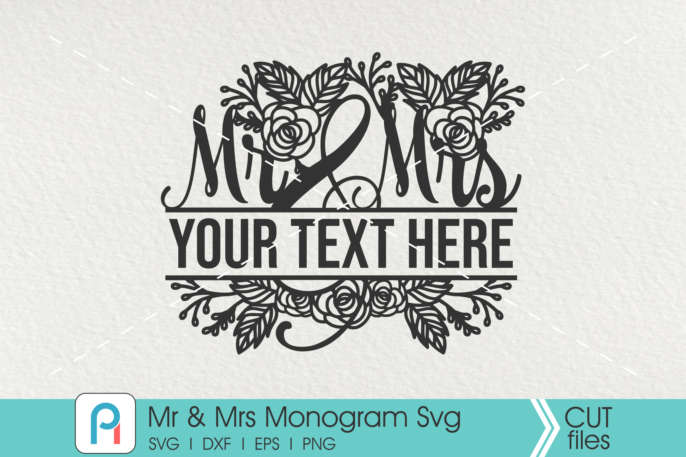 Download Mr And Mrs Monogram Svg Mr And Mrs Svg Mr And Mrs Clipart By Pinoyart Thehungryjpeg Com