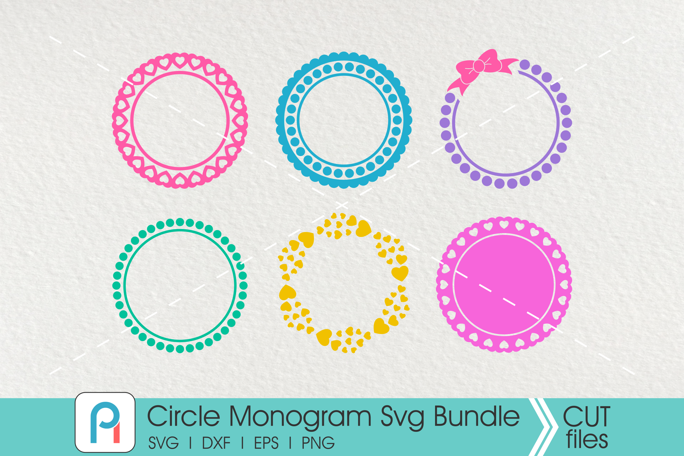 Download Circle Monogram Frame Svg Circle Frame Svg Monogram Svg By Pinoyart Thehungryjpeg Com