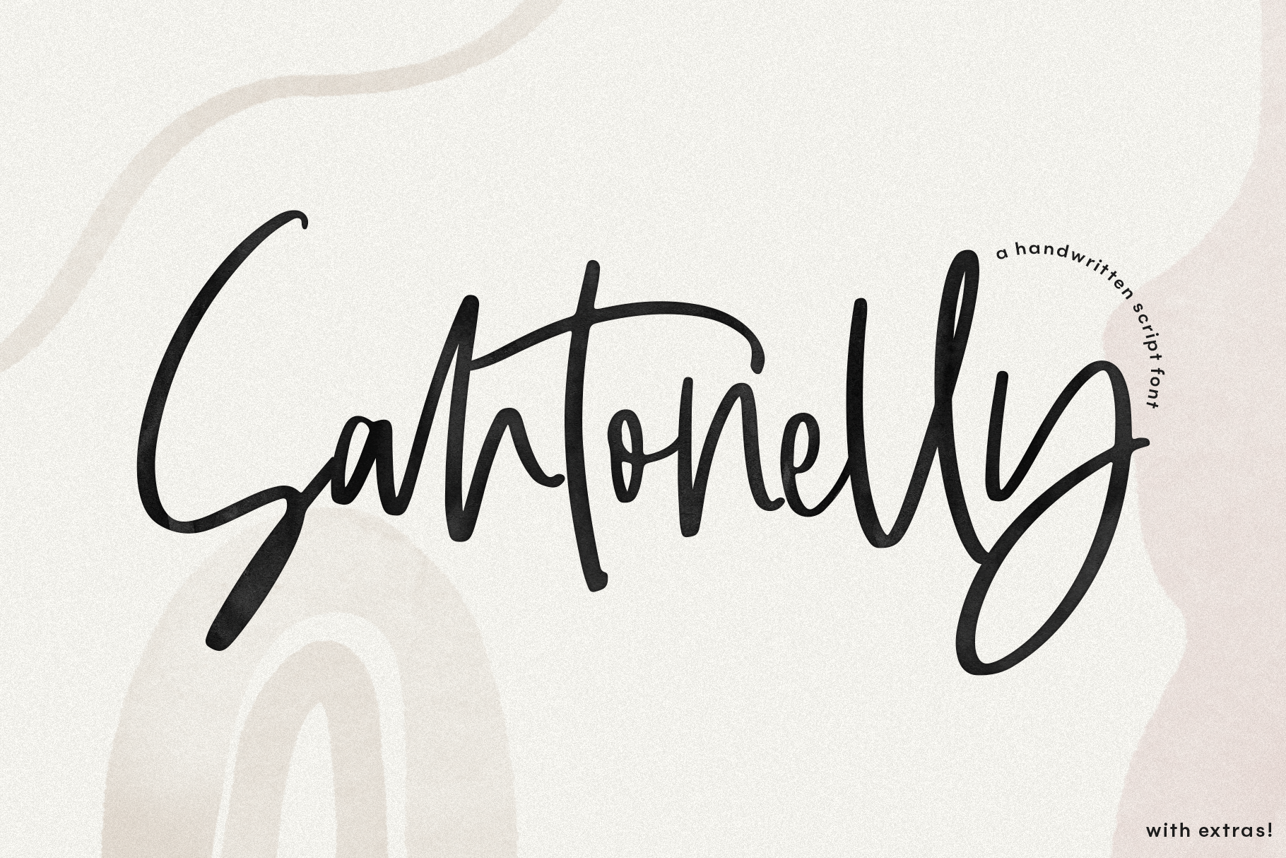 Santonelly Handwritten Script Font With Extras By Ka Designs Thehungryjpeg Com