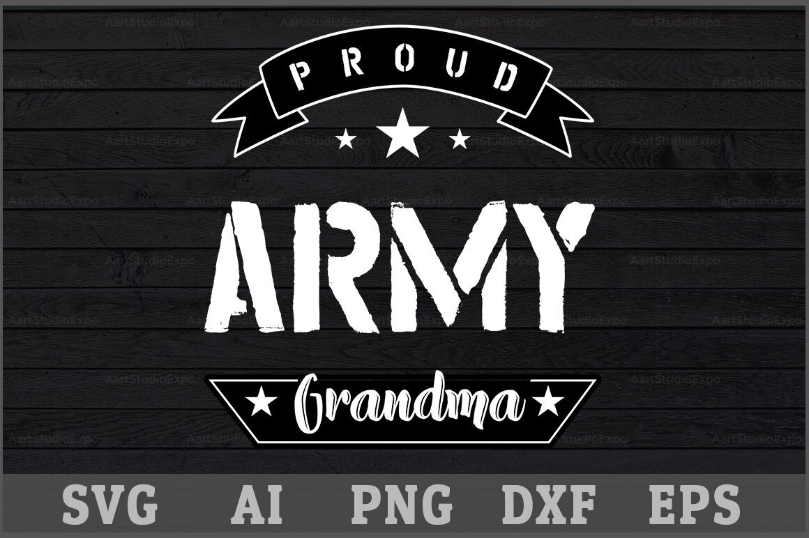 Download Proud Army Grandma Svg Design By Creative Art Thehungryjpeg Com