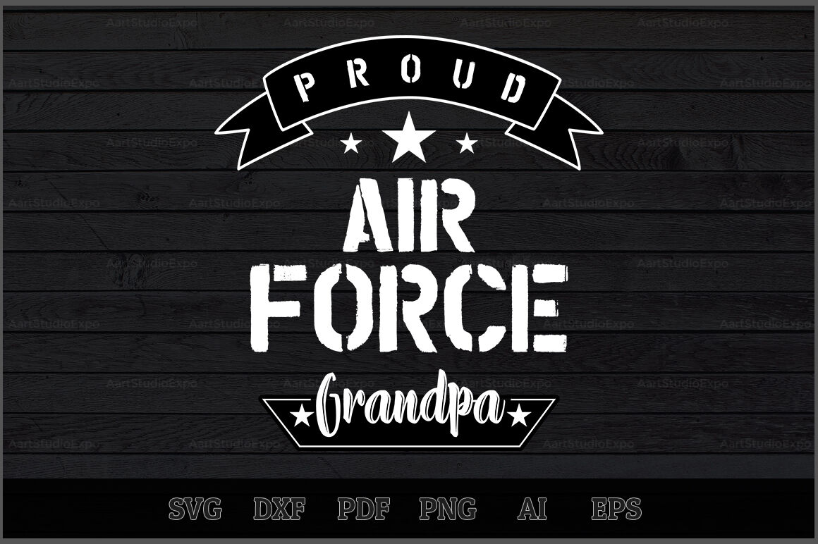 Download Proud Air Force Grandpa SVG Design By Creative Art ...