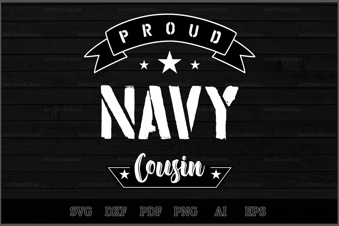 Download Proud Navy Cousin SVG Design By Creative Art ...