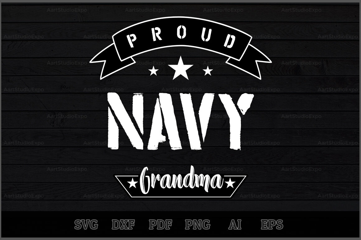 Download Proud Navy Grandma SVG Design By Creative Art | TheHungryJPEG.com