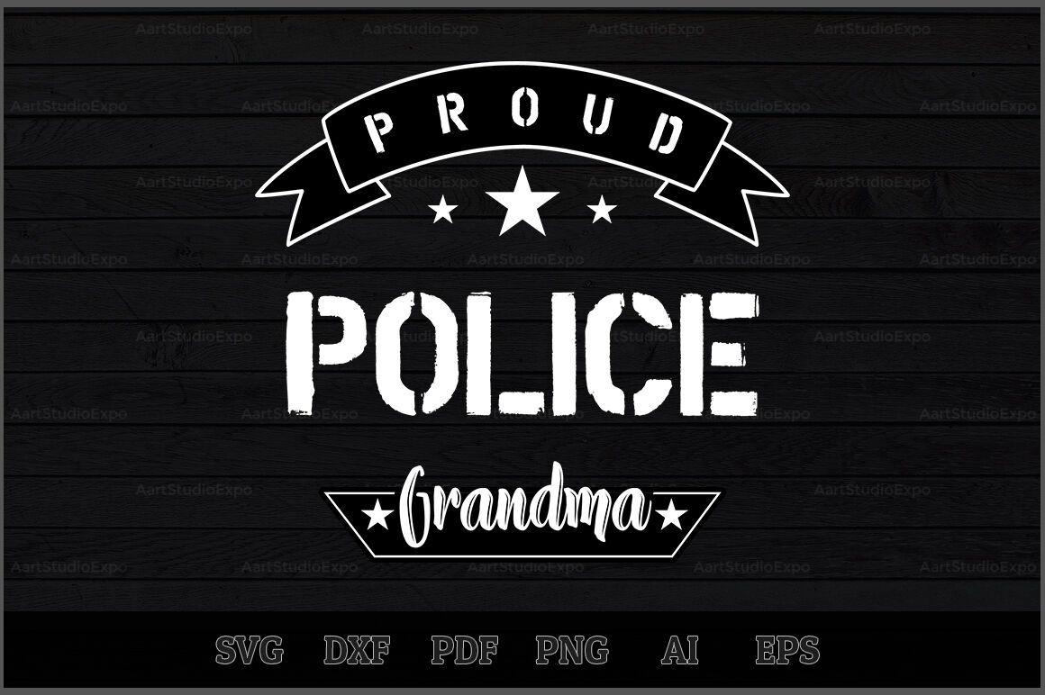 Download Proud Police Grandma SVG Design By Creative Art ...