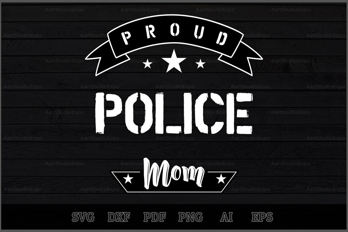 Download Proud Police Mom SVG Design By Creative Art ...