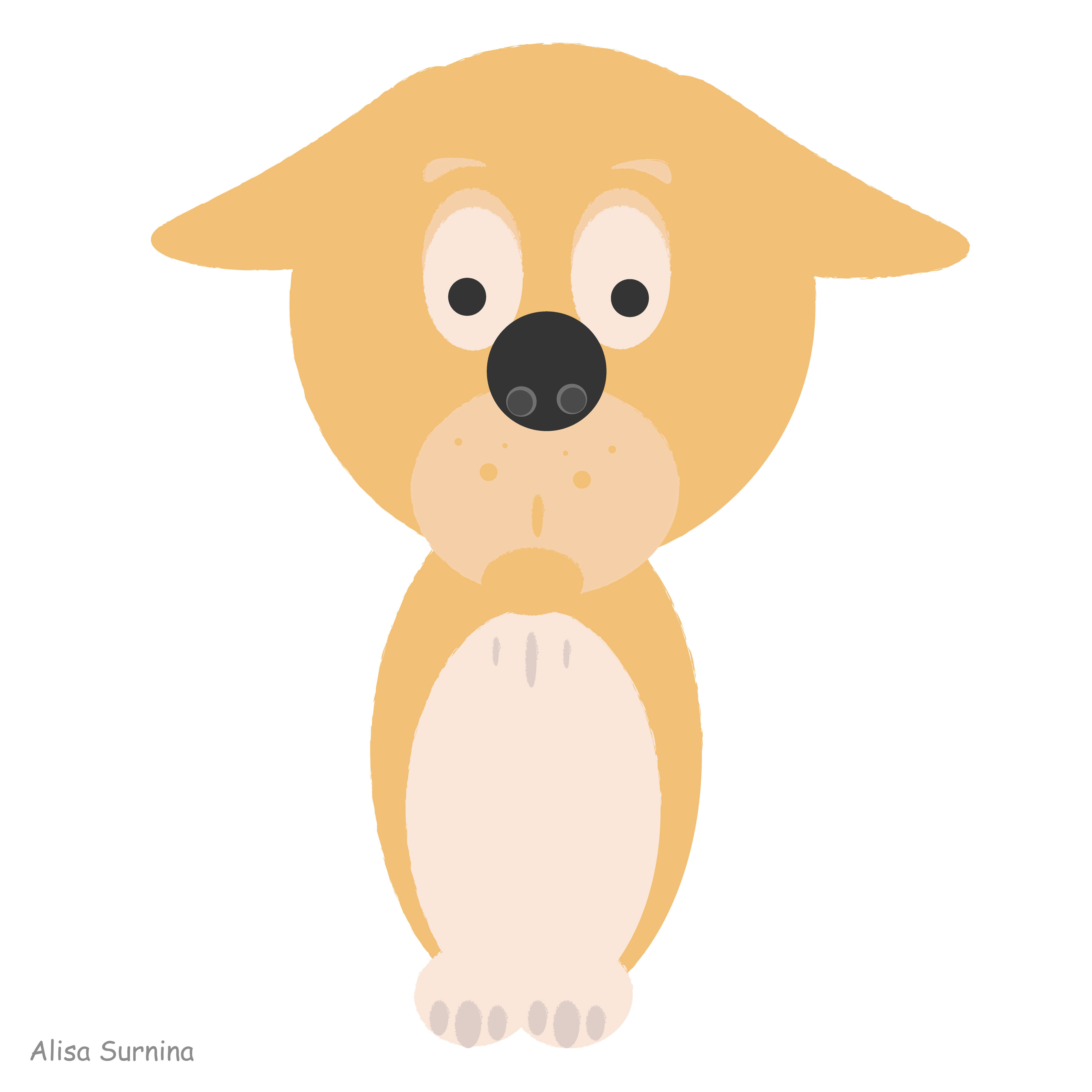 4 cute vector dog illustrations By PrintAfox | TheHungryJPEG