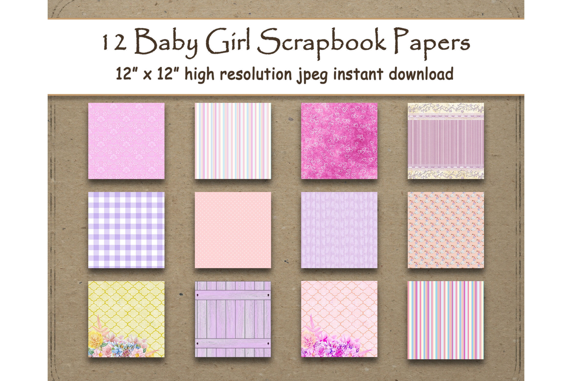 baby-girl-digital-paper-12-x-12-scrapbook-paper-pink-texture-12-prin