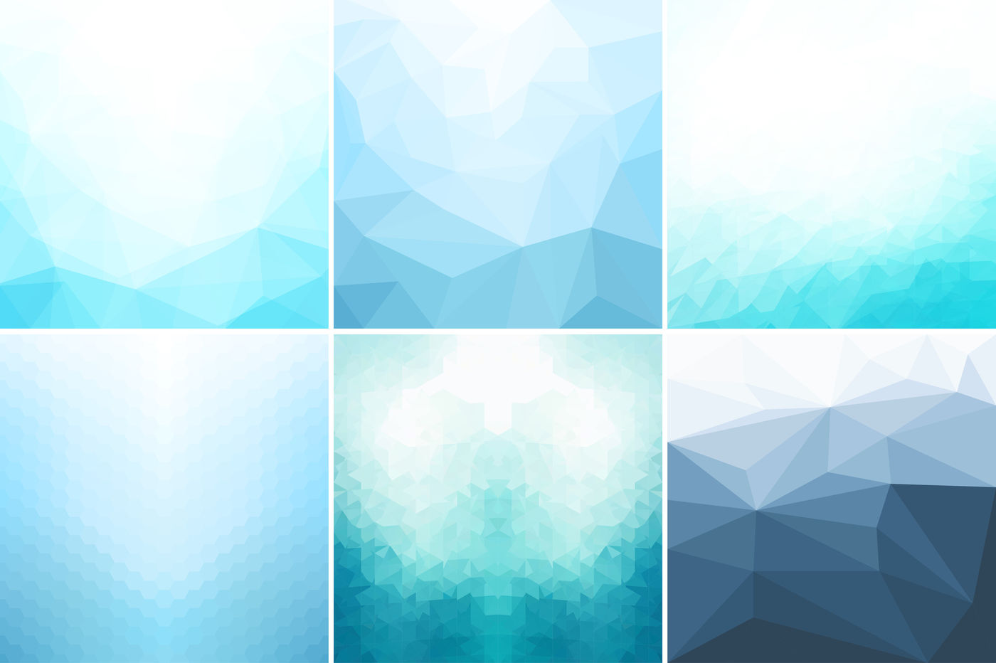 Blue abstract geometric backgrounds. By ExpressShop | TheHungryJPEG