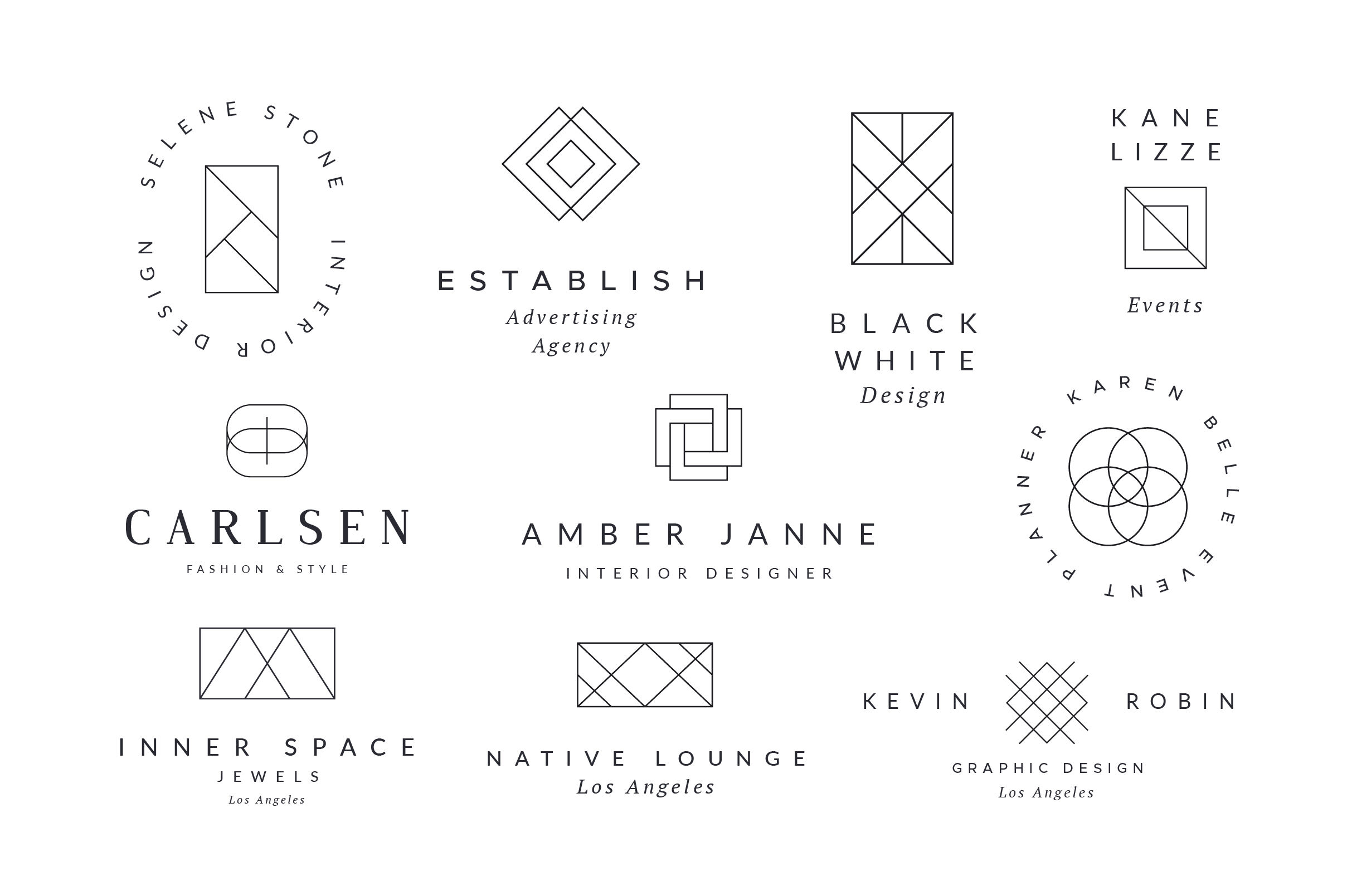 Minimal Geometric Logos Volume 2 By Davide Bassu Thehungryjpeg