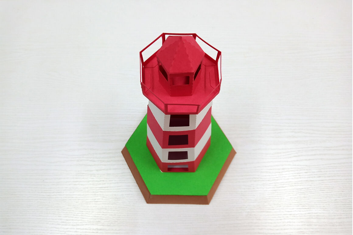 Download Printable 3D Paper Lighthouse Template