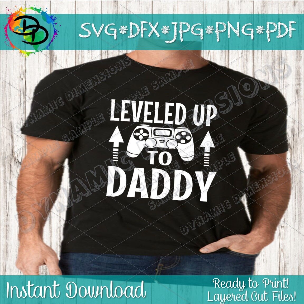 Download Dad Svg New Dad Svg Dad Cut File Father Leveled Up To Daddy Svg D By Dynamic Dimensions Thehungryjpeg Com